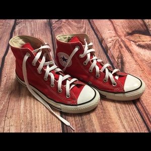 Converse All star high tops red women’s size 7